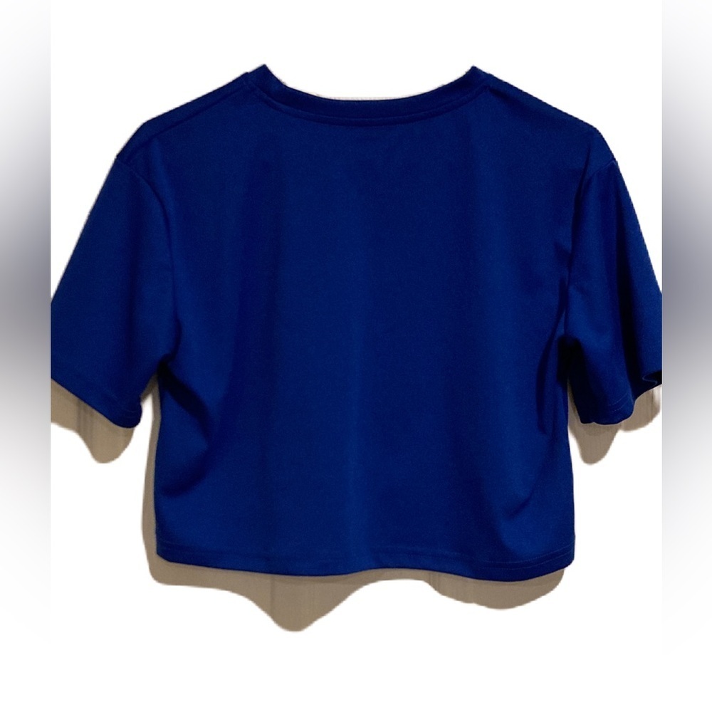 SHEIN Women’s Royal Blue Crop Top Sz. Small - Picture 2 of 3
